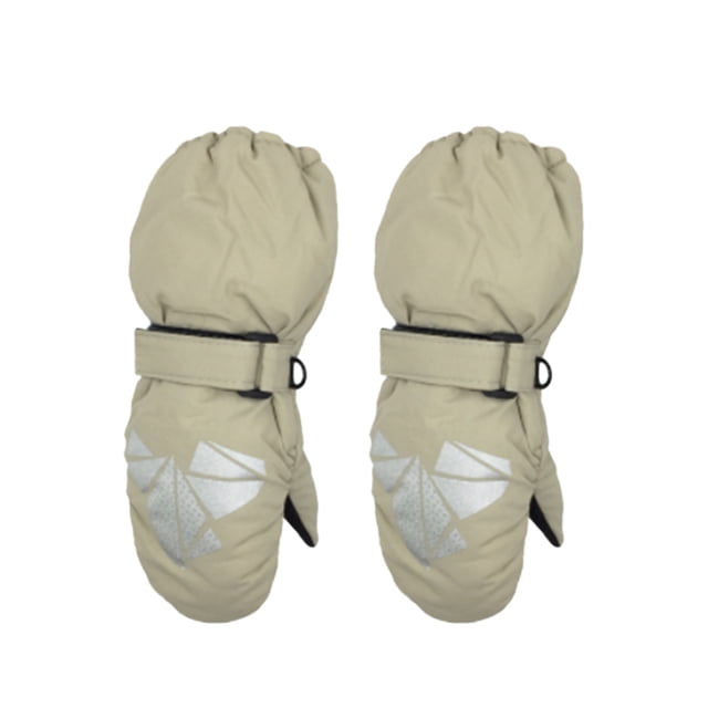 Inteprter 5 pares de manoplas para niños, impermeables, con gancho, suministros de esquí, diseño elástico, cómodas actividades al aire libre para Suministros térmicos beige Inteprter HA059232-06B