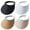A, variant on 4-Pack Women Wide Brim Sun Visor UV Protection UPF50+ Hat Golf Visor with Clip, Black&white&khak&beige
