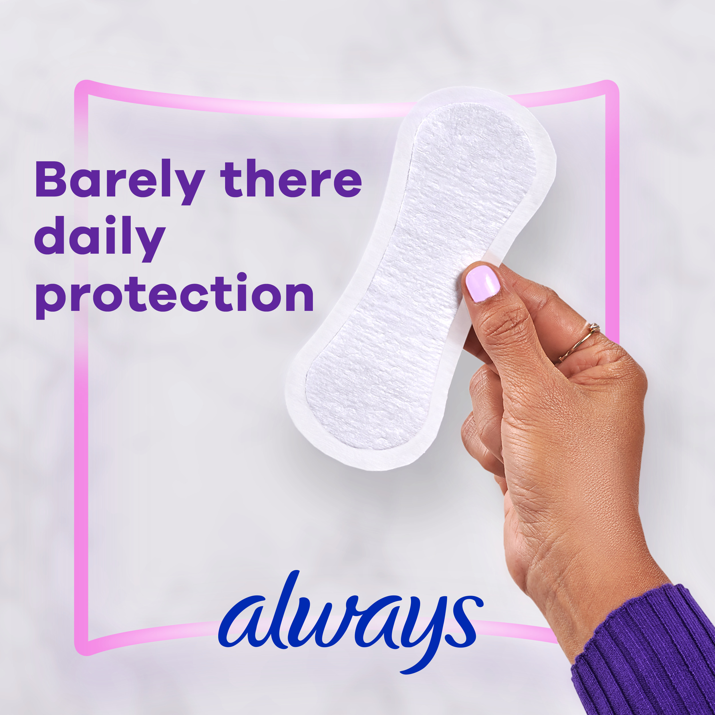Always Thin No Feel Protection Daily Liners, Regular, Unscented, 120 Count - image 3 of 8