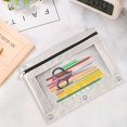 thumbnail image 2 of Kyusrd 2Pcs Three-Hole Oxford Cloth Pencil Case with Zipper,Large Capacity B5 Binder Compatible Pen Bag, 2 of 9