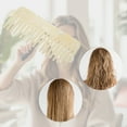 thumbnail image 6 of Unique Bargains 1 Pc Nineteen-tooth Rectangular Hair Comb Yellow Acetate Sheet, 6 of 6