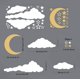thumbnail image 4 of Moon, Stars And Clouds Wall Decals, Kids Wall Decoration, Nursery Wall Decal, Wall Decal For Nursery, Vinyl Wall Stickers For Children Baby Kids Boys, 4 of 4