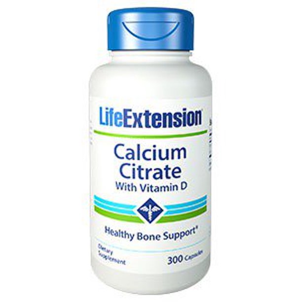 Calcium Citrate with Vitamin D Life Extension 300 VCaps