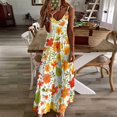 thumbnail image 3 of Autumn Harvest Maple Leaves Thanksgiving Sleeveless Dress for Women Clothing Female Women's Summer Skirt, 3 of 7