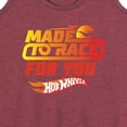 thumbnail image 3 of Hot Wheels - Valentine's Made to Race Art - Women's Racerback Tank Top, 3 of 5