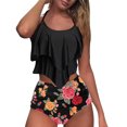 thumbnail image 2 of VerPetridure Tankini Bathing Suits for Women High Waisted Swimsuits Women Tummy Control Bikini Set Floral Print Swimwear, 2 of 5