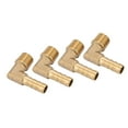 thumbnail image 1 of Roulements de Roue de Remorque L44610 Relais Externe en Laiton 4Pcs Laiton Filetage Mâle Coude Tuyau Queue Raccord de Barb G1 4" 6Mm, 1 of 8