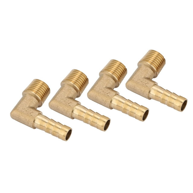 Roulements de Roue de Remorque L44610 Relais Externe en Laiton 4Pcs Laiton Filetage Mâle Coude Tuyau Queue Raccord de Barb G1 4" 6Mm