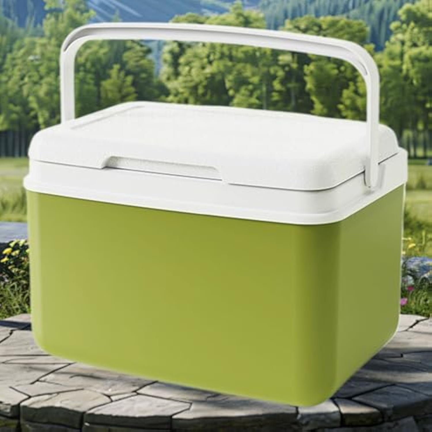 Outdoor Camping Cooler - Large Capacity Ice Chest, Portable Insulated Storage Box, Cooling Container | Hard Lightweight Freezer for Hiking Camping Walking Travel Outdoor Activities(6L)