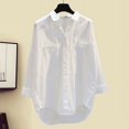 thumbnail image 2 of Conjunto de tres piezas de falda para mujer, Top sin mangas con tirantes, camisa de blusa blanca, Falda vaquera de línea A de cintura alta, tres vestidos de verano, 2 of 4
