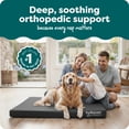 thumbnail image 2 of Furhaven XL Orthopedic Dog Bed Water-Resistant Indoor/Outdoor Logo Print Oxford Polycanvas Mattress w/ Removable Washable Cover - Stone Gray, Jumbo, 2 of 9