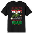 thumbnail image 1 of Elf Christmas Cheer Black T-Shirt, 1 of 2