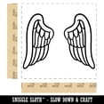 thumbnail image 2 of Angel Bird Wings Self-Inking Rubber Stamp Ink Stamper - Blue Ink - Large 1-1/2 Inch, 2 of 7