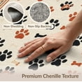thumbnail image 6 of ODIKA 6'x9' Washable Area Rug Non-Slip, Chair-Friendly, Print Paws Interlocking Motif Bone Alfombra Para Perros Schnauzer for Dining Room, Under Table, Office Décor, 6 of 7