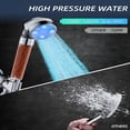 thumbnail image 5 of HIBIBUD Led Shower Head Set With Light,Handheld Showerhead with Hose and Base for Dry Skin&Hair,High Pressure Shower Heads With Filters-7 Colors Change Cyclically, 5 of 5