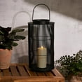 thumbnail image 1 of LampLust Outdoor Lantern Decorative Outdoor Patio Decor, 16 Inch Candle Lantern, Black Metal, Outdoor Lanterns for Patio Waterproof, Battery Included, Modern Farmhouse Front Porch Decor, 1 of 4