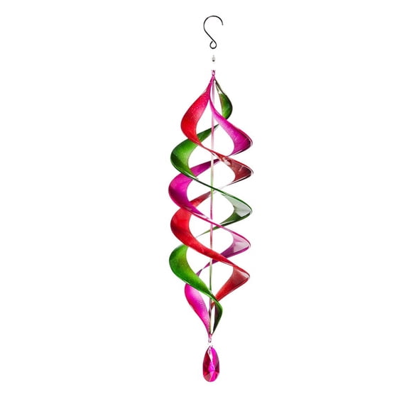 25" Hanging Twirler with Gem, Pink-Green