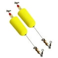thumbnail image 1 of 2pcs Fishing Float Fishing Bobbers Weighted With Swivel for Saltwater Freshwater, 1 of 9