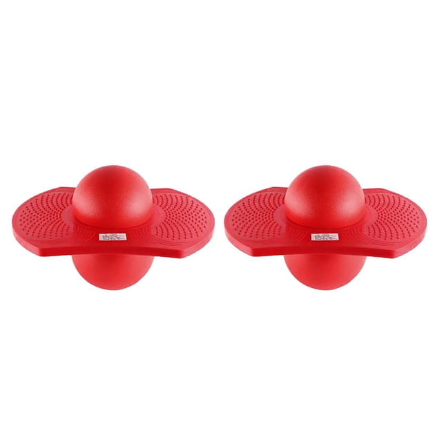 MERIGLARE 2 Pcs Pogo Ball pour Enfants, Planche à Sauter et Deck à Forte Adhérence - Rouge