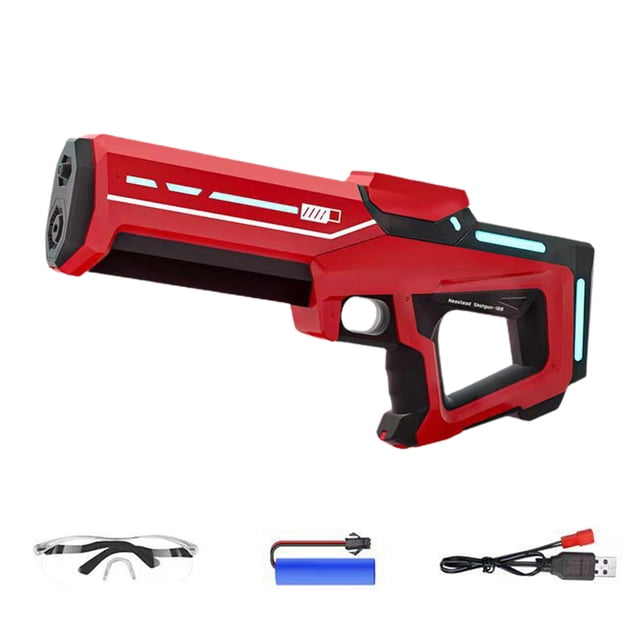 Eky Electric Water Blaster for Adults Kids,Long Range Powerful Automatic Squirter,Rechargeable Auto Water Absorption & High-Speed Squirt 32Ft Water Blaster,Outdoor Game Beach Pool Water Toy