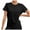 Black, variant on Workout Tops For Women UPF50+ Breathable Yoga Shirts Loose Fit Athletic Tee Short Sleeve Running Gym Comfortable Activewear