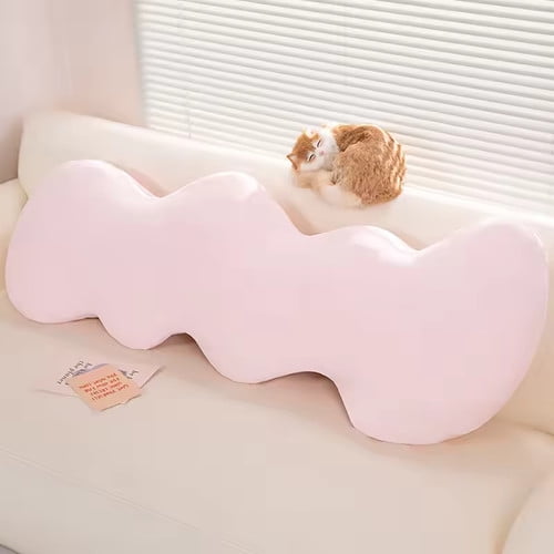 Colourtree Pink Long Memory Foam Body Pillow for Adults, Full Length Support & Pain Relief