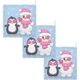 thumbnail image 7 of Dreamtimes Penguin and Snowman Baby Muslin Washcloths Face Towel, 3 PCS Cute Cartoon Burp Cloths Cotton Wipes Infant Wash Cloth for Newborn Boys Girls 12x12 inches, 7 of 7