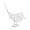 White, variant on Iron Hollow Bird Couple Decoration for Home – Hand-Woven Geometric Bird Sculpture, White, 7.87 x 7.09 Inches, Desktop or Shelf Decor, Gift Idea