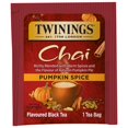 thumbnail image 3 of Pack of 2 - Twinings Pumpkin Spice Chai Black Tea Individually Wrapped Bags, 20 Count (Pack Of 1), Warm, Spicy & Aromatic, Caffeinated, Enjoy Hot Or Iced, 3 of 3