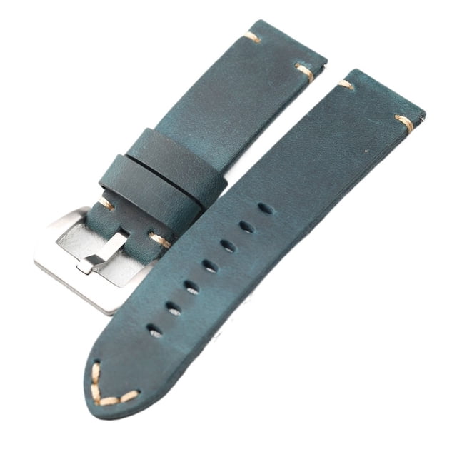 WANGQ bracelet en Cuir de Vache Fait à la Main, Couche Supérieure 24 Mm/22 mm. bracelet en Cuir Véritable pour Montre de Sport Mécanique, bracelet Rétro st