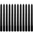 thumbnail image 2 of NestE - 10 Inch Black Spiral Taper Candle Set, 12 Pack Unscented Dripless Candlesticks for Halloween,Dinner,Party Brithday Wedding and Home Decoration, 2 of 16