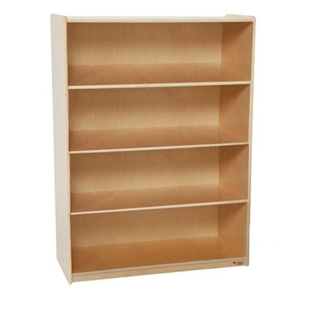 Wood Designs 13248 X Deep Bookshelf, Deep Shelf Bookcase With Doors