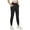 Black, variant on FEDTOSING Small Size Women's Jogging Pants High Waist Fitness Yoga Tapered Sweatpants Blue XS-S