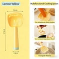 thumbnail image 5 of Oioii Multifunctional Food Grade Silicone Cooking Spoon, Slotted Spatula with Egg Yolk Separator, Small Draining Tool for Frying, Cooking and Baking,Yellow, 5 of 5