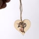 thumbnail image 3 of Corazones de madera para artesanías, ornamentos colgantes pulidos, colgante, amor, forma de corazón, cortes de arte del agujero para la fiesta de bodas DIY 30pcs tholdsy HA011941-02, 3 of 7