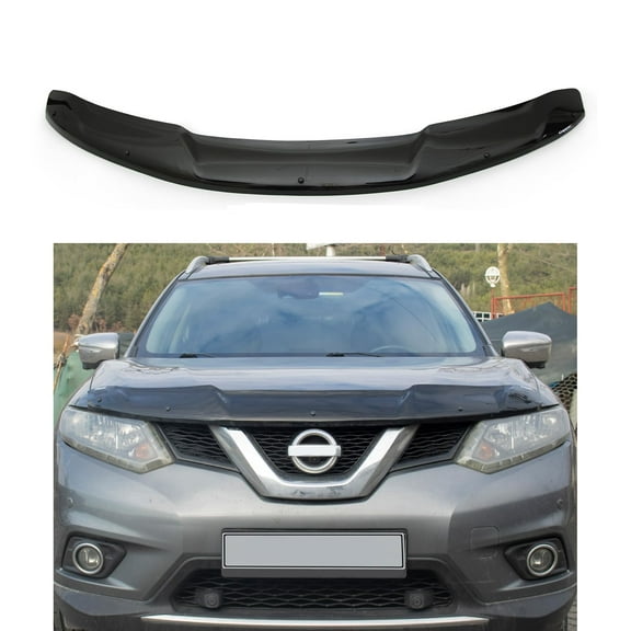 BMY Hood Deflector / Front Bug Shield Compatible for Nissan Rogue 2014-2017 Hood Guard Bonnet Protector