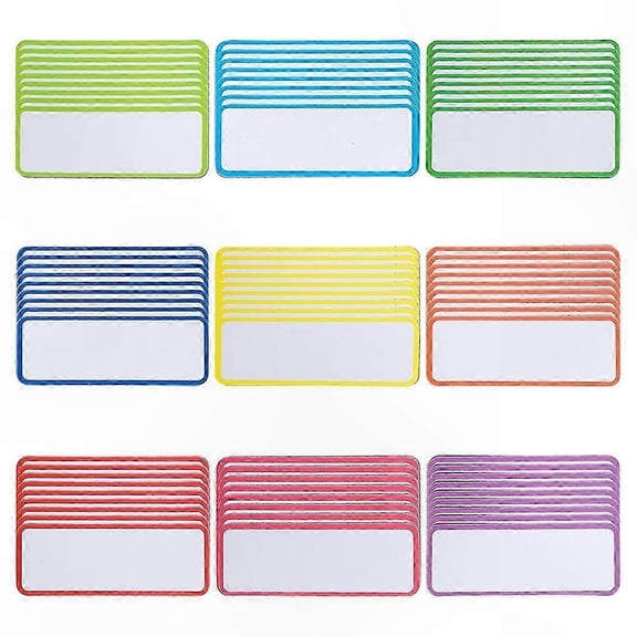 Reusable Magnetic Dry Erase Labels, 54 Pcs Writable Blank Magnet Strips For Classroom Name Tags And Organization