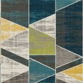 thumbnail image 6 of BoutiqueRugs Hessel Contemporary Area Rug - Teal, Light Green, Yellow - 5'3" x 7'7", 6 of 8