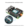 thumbnail image 3 of For Raspberry Pi 5 PCIe to M.2 Adapter, Supports NVMe Protocol M.2 Solid State Drive, High-Speed Reading/Writing, HAT + Standard, Compatible with M.2 Drives in 2230/2242 Size, Gen2 and Gen3 Modes, 3 of 10