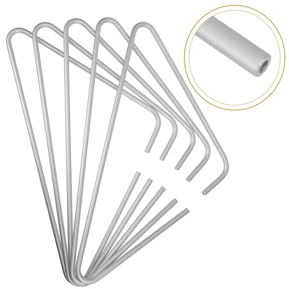 WASHWEPE 5Pcs Space Saving Metal Open Hangers for Pants and Suits Plated Silver Closet
