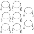 thumbnail image 1 of Candado de Cable de Seguridad Cable de Acero Inoxidable con Bucles Gancho de Candado para Bicicleta de Alta Resistencia Cable de Acero de Seguridad Flexible Candado de Alambre y Cadena para Equipaje L, 1 of 5