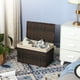 thumbnail image 3 of Cesta de Almacenamiento, Cesta de Lavandería de 65 L con Tapa, Bolsas de Tela Extraíbles y Asas, Plegable, para Lavadería, Dormitorio, Mantas, Ropa, Sala de Estar, Marrón, 3 of 9