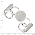 thumbnail image 2 of 925 Sterling Silver Circles Bangle Bracelet Cuff, 2 of 6