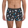thumbnail image 4 of Wukai Space Print Men’s Underwear Breathable Boxer Briefs,&nbsp;Moisture Wicking & Breathable-X-Large, 4 of 7