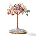 thumbnail image 1 of Nvzi 1 pieza de piedra de cristal natural colorida, árbol de la riqueza, árbol de la vida, decoración artesanal para escritorio del hogar y la oficina., 1 of 4