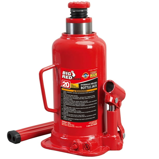 Torin Jacks Big Red 20 Ton Capacity Heavy Duty Hydraulic Welded