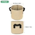 thumbnail image 3 of Uxcell 5 Paquete de Bolsas de Cultivo para Plantas 2 Galones Bolsas de Cultivo de Tela Gruesa de 300G con Asas Macetas de Jardín Caqui, 3 of 7