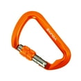 thumbnail image 6 of Climbing Carabiner Clip, Durable D Shaped, Aluminum Alloy Lightweight Carabiners Orange Color Screw Lock, 6 of 8