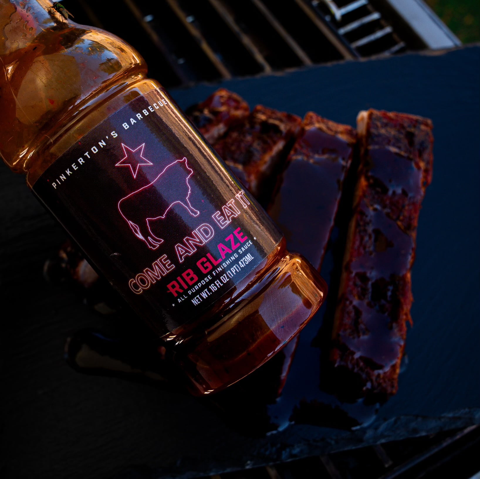 (12 pack) Pinkerton's BBQ Rib Glaze