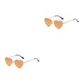 thumbnail image 4 of mmirethe Lunettes de Soleil Multicolores en Forme de Cœur Rouge Réfléchissant 2Ensemble, 4 of 6